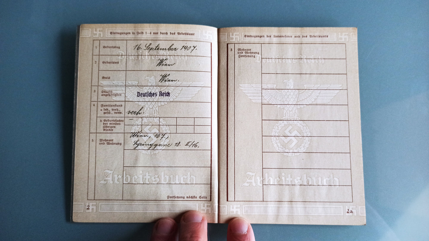 Documento Personal, Alemania / WWII