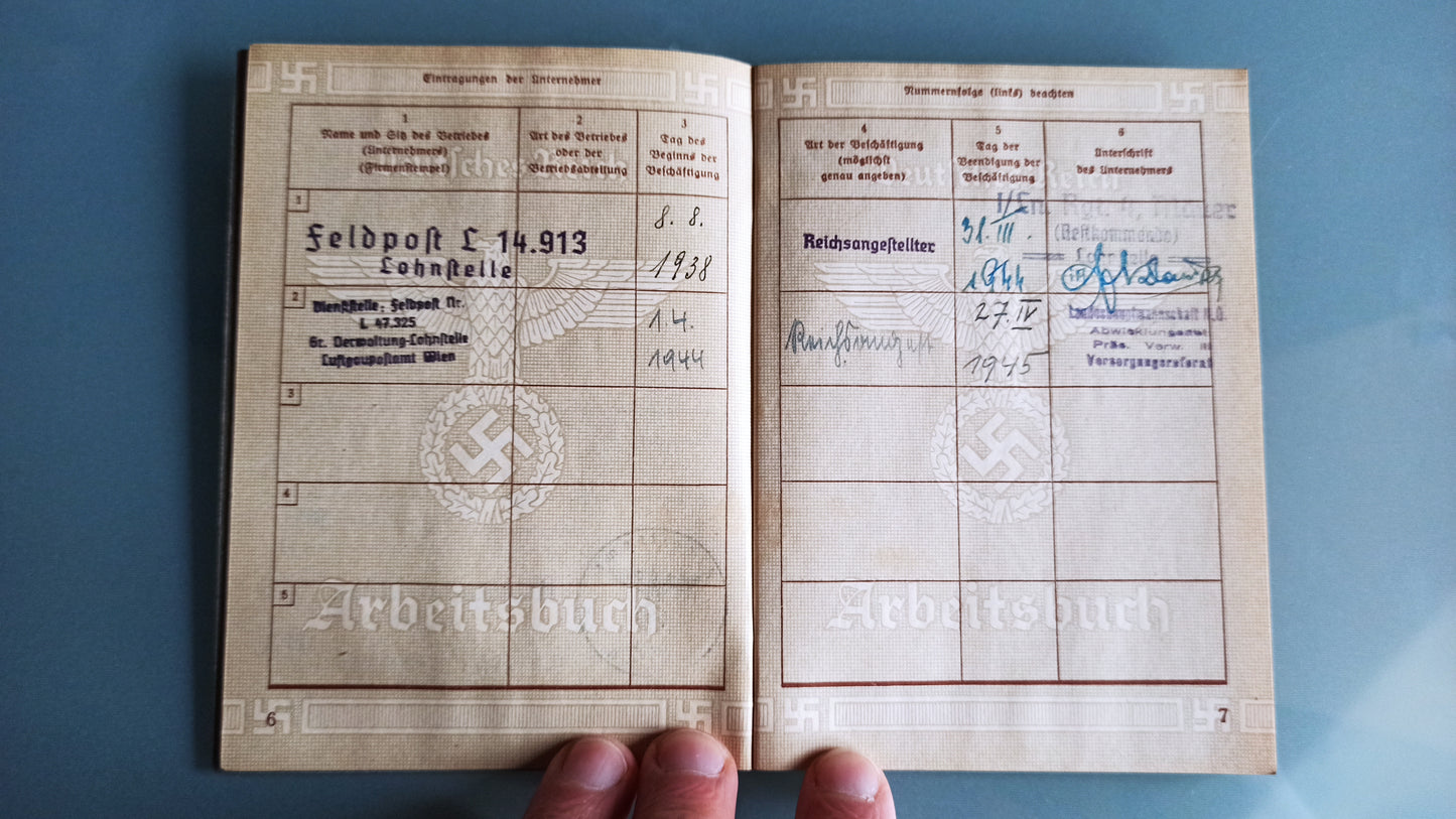 Documento Personal, Alemania / WWII