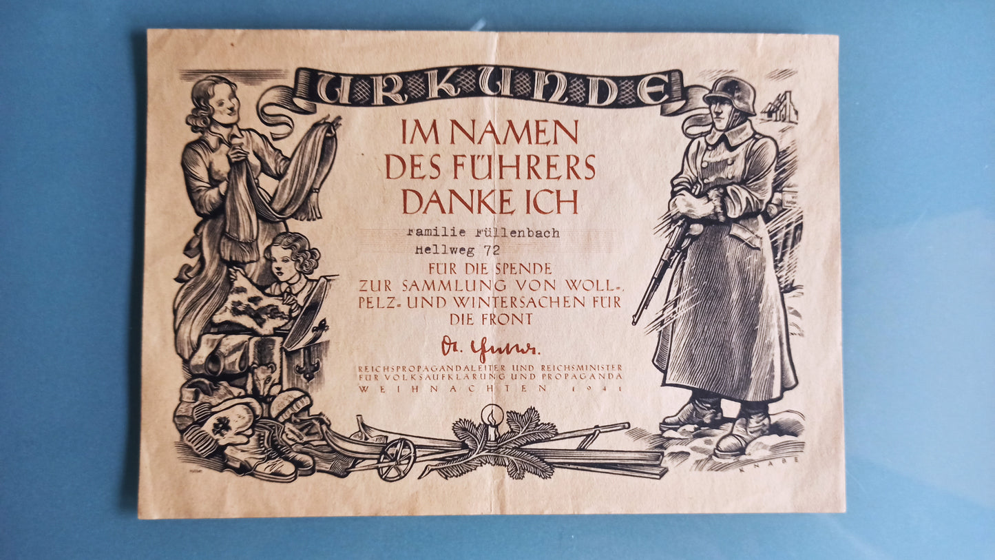 Documento Militar, Alemania / WWII