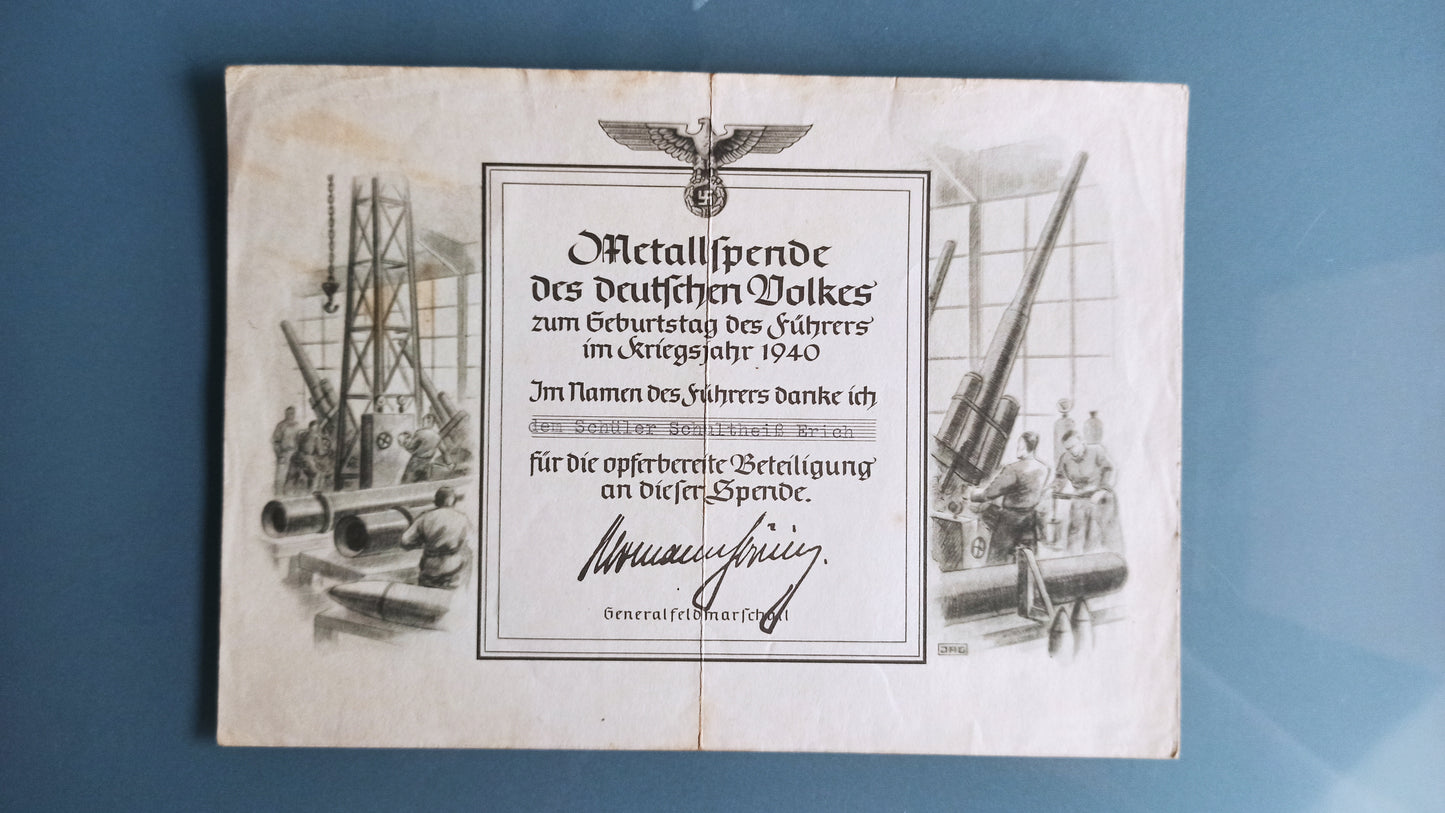 Documento Militar, Alemania / WWII