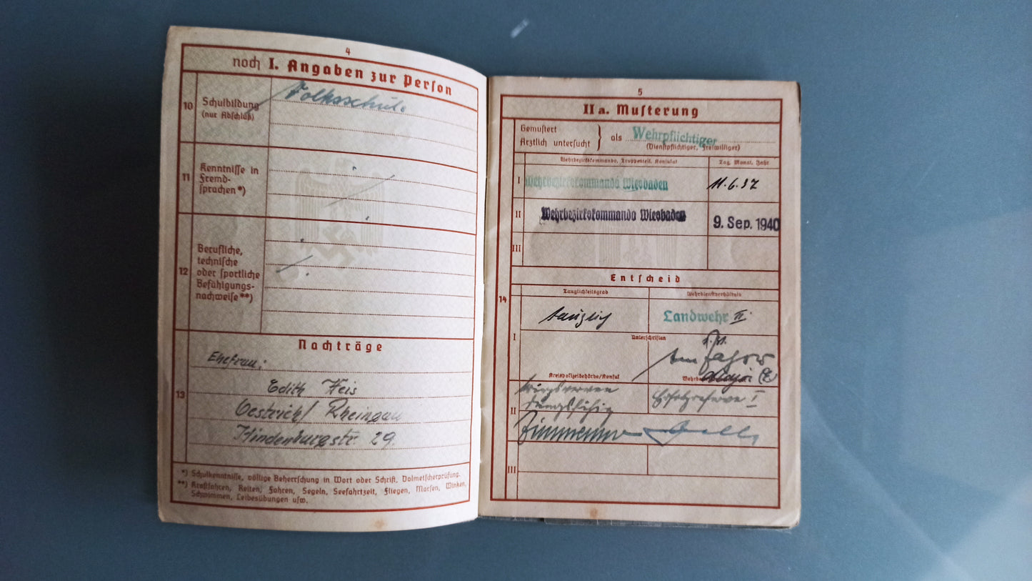 Documentos Personales, Alemania / WWII