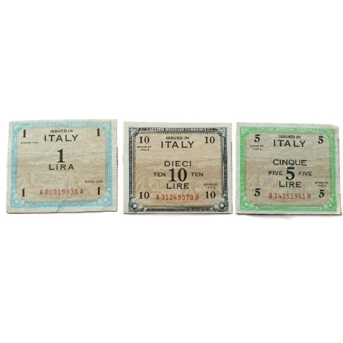 Moneda Militar Aliada (Liras) — Ocupación de Italia, WWII (Original)