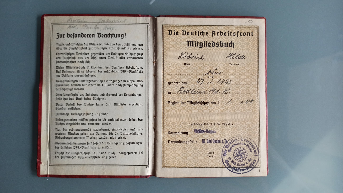 Documento Militar, Alemania / WWII