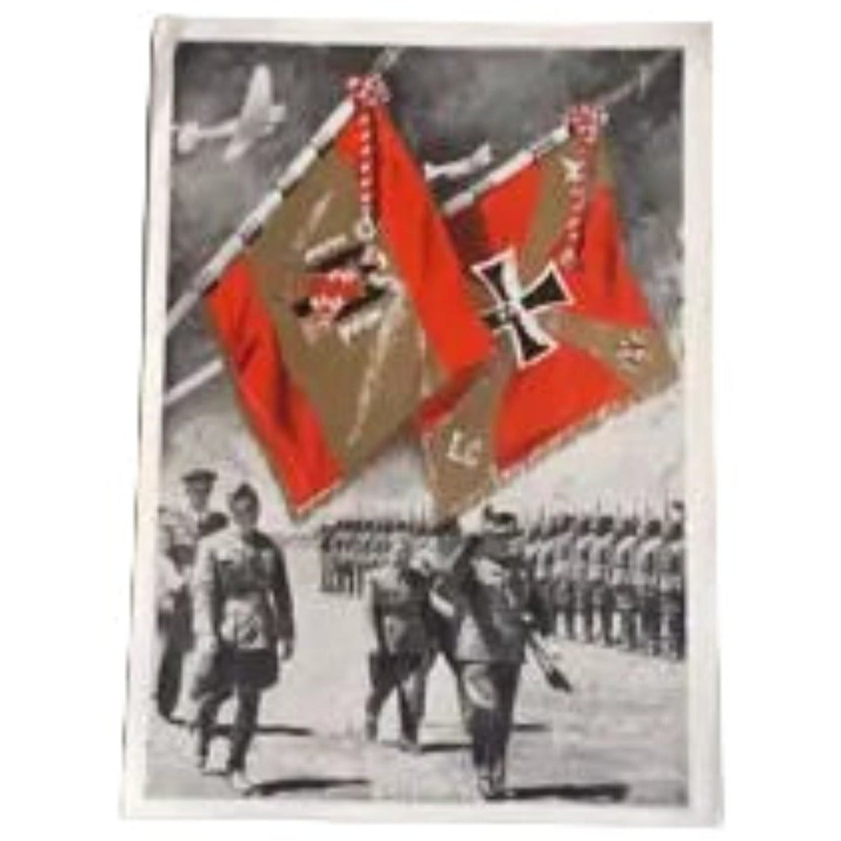 Tarjeta Postal Militaria — España, Guerra Civil / Conexión Alemana (documento original)