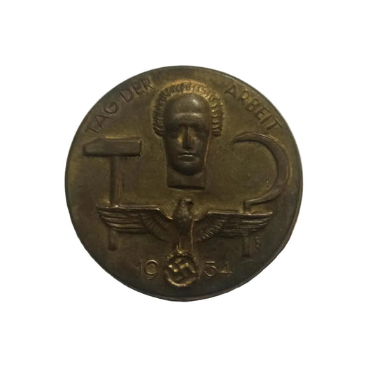 Pin Conmemorativo — Día del Trabajo, III Reich 1934