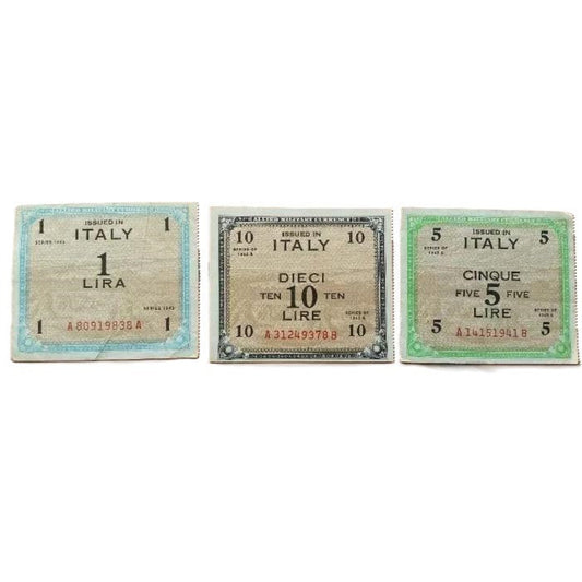 Moneda Militar Aliada (Liras) — Ocupación de Italia, WWII (Original)