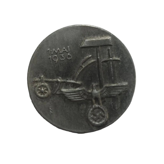 Pin Conmemorativo — Día del Trabajo, III Reich 1936