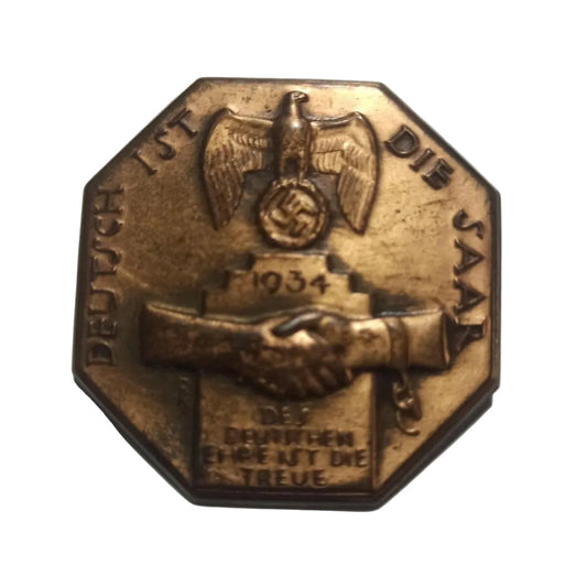 Pin Conmemorativo — Anexión del Saar, III Reich 1935