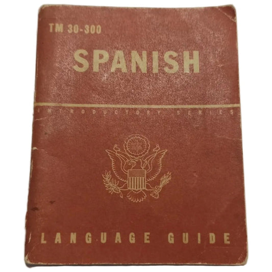 Diccionario Militar US Army Inglés-Español — Original, Años 40 WWII