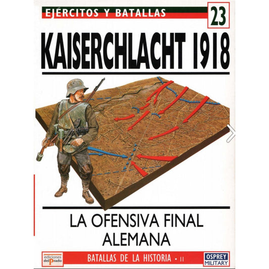 Mapa Militar del 4º Ejército Alemán — Frente Occidental WWI, 1918 (Original)