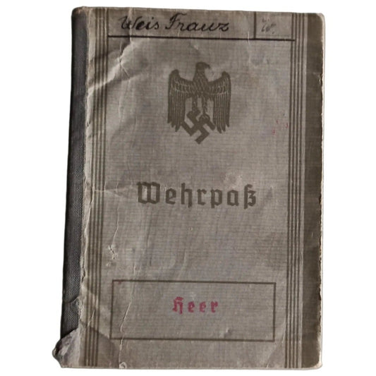Wehrpass Original — Carnet Militar Alemán de Reserva, WWII
